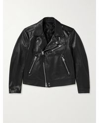 Tom Ford - Full-grain Leather Biker Jacket - Lyst