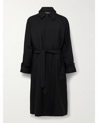 STÒFFA - Belted Wool Trench Coat - Lyst