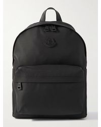 Moncler - Pierrick Logo-appliquéd Leather-trimmed Nylon Backpack - Lyst