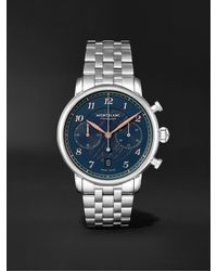 Montblanc - Star Legacy Chronograph Limited Edition Automatic 42mm Stainless Steel Watch - Lyst