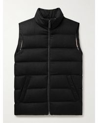 Herno - Quilted Silk And Cashmere-blend Down Gilet - Lyst