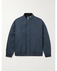 Blue Blue Japan - Embroidered Padded Nylon Blouson Jacket - Lyst