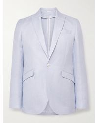 Favourbrook - Slim-Fit Herringbone Linen And Silk-Blend Suit Jacket - Lyst
