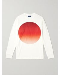 Blue Blue Japan - Printed Cotton-Jersey T-Shirt - Lyst
