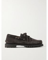 Yuketen - Hex Eye Suede Boat Shoes - Lyst