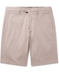 Etro - Straight-leg Cotton-blend Twill Bermuda Shorts - Lyst