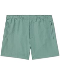 Theory - Jace Striped Recycled-seersucker Swim Shorts - Lyst