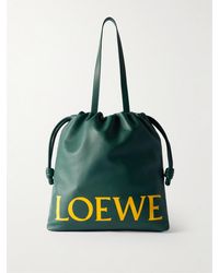 Loewe - Flamenco Tote aus Leder mit Logoprint - Lyst