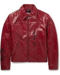 Enfants Riches Deprimes - The Bully Distressed Embroidered Tumbled-Leather Jacket - Lyst