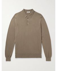 Boglioli - Slim-fit Garment-dyed Cotton Polo Shirt - Lyst