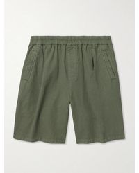 Folk - Assembly Wide-Leg Cotton-Blend Shorts - Lyst