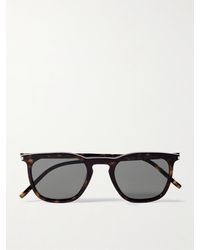 Saint Laurent - D-frame Tortoiseshell Recycled-acetate Sunglasses - Lyst