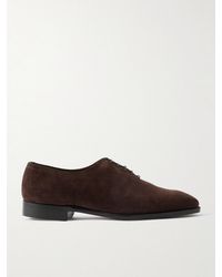 George Cleverley - Merlin Whole-Cut Suede Oxford Shoes - Lyst