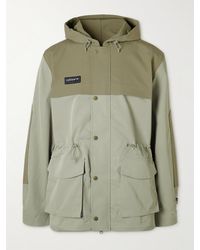 adidas Originals - Moorfield Appliquéd Two-tone Panelled Recycled-shell Hooded Jacket - Lyst