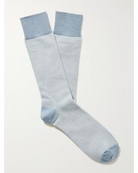 MR P. - Birdseye Cotton-blend Socks - Lyst