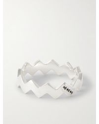 Mikia - Snake Sterling Diamond Ring - Lyst
