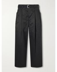 Sacai - Wide-Leg Cotton Chinos - Lyst