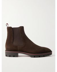 Christian Louboutin - Alpino Suede Chelsea Boots - Lyst