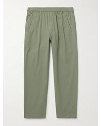 Folk - Assembly Straight-Leg Cotton Drawstring Trousers - Lyst