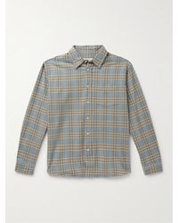 Nudie Jeans - Filip Prairie Checked Organic Cotton-flannel Shirt - Lyst