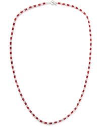 Miansai - Kai Silver Carnelian Beaded Necklace - Lyst