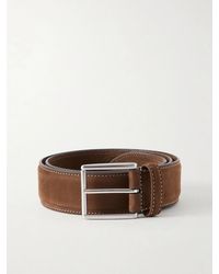 Anderson's - 3Cm Suede Leather Belt - Lyst