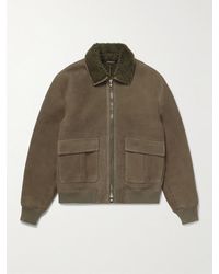 MR P. - Shearling Bomber Jacket - Lyst