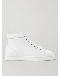 Christian Louboutin - Louis Leather High-top Sneakers - Lyst