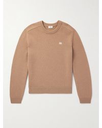 Celine - Pullover aus einer Woll-Kaschmirmischung mit Logostickerei - Lyst