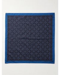 Blue Blue Japan - Kobolevi Printed Indigo-dyed Cotton Bandana - Lyst