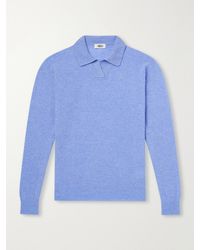 Altea - Wool And Cashmere-Blend Polo Sweater - Lyst