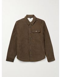 James Perse - Fleece-lined Cotton-blend Corduroy Shirt Jacket - Lyst