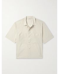 Lemaire - Cotton And Silk-blend Poplin Shirt - Lyst