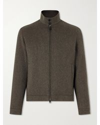 ZEGNA - Wool And Cashmere-blend Blouson Jacket - Lyst