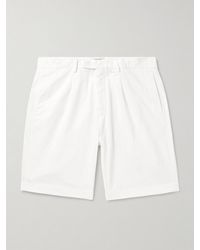 Boglioli - Straight-Leg Pleated Cotton-Blend Twill Bermuda Shorts - Lyst