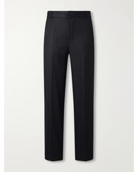 Moncler - Straight-Leg Virgin Wool-Twill Trousers - Lyst