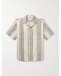 Corridor NYC - Riis Camp-collar Striped Cotton-gauze Shirt - Lyst