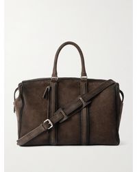 Officine Creative - Quentin 009 Airbrushed Suede Weekend Bag - Lyst