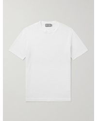 Canali - Slim-Fit Linen T-Shirt - Lyst