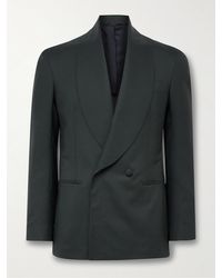 De Petrillo - Positano Slim-fit Shawl-collar Double-breasted Virgin Wool Tuxedo Jacket - Lyst