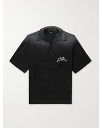 Amiri - Convertible-Collar Logo-Flocked Modal-Blend Shirt - Lyst