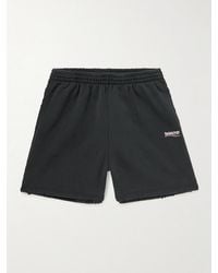 Balenciaga - Political Campaign Embroidered Track Shorts - Lyst