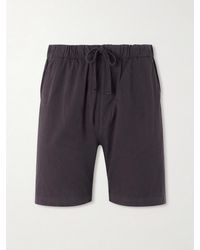 Hartford - Joggy Straight-leg Cotton Drawstring Shorts - Lyst