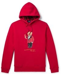 Polo Ralph Lauren - Lunar New Year Polo Bear-embroidered Cotton-blend Hoody - Lyst