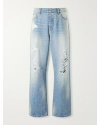 NAHMIAS - Wide-leg Distressed Jeans - Lyst