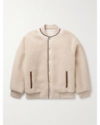 Loro Piana - Arosa Reversible Suede-trimmed Cashfur And Quilted Wind Shell Bomber Jacket - Lyst