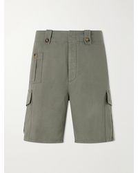 Brunello Cucinelli - Straight-Leg Cotton And Linen-Blend Canvas Bermuda Shorts - Lyst