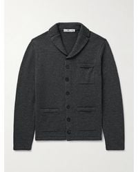 Inis Meáin - New Pub Jacket Wool And Linen-blend Cardigan - Lyst