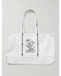Bode - Laundry Logo-embroidered Cotton-canvas Tote Bag - Lyst