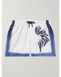 Dries Van Noten - Straight-Leg Mid-Length Printed Swim Shorts - Lyst